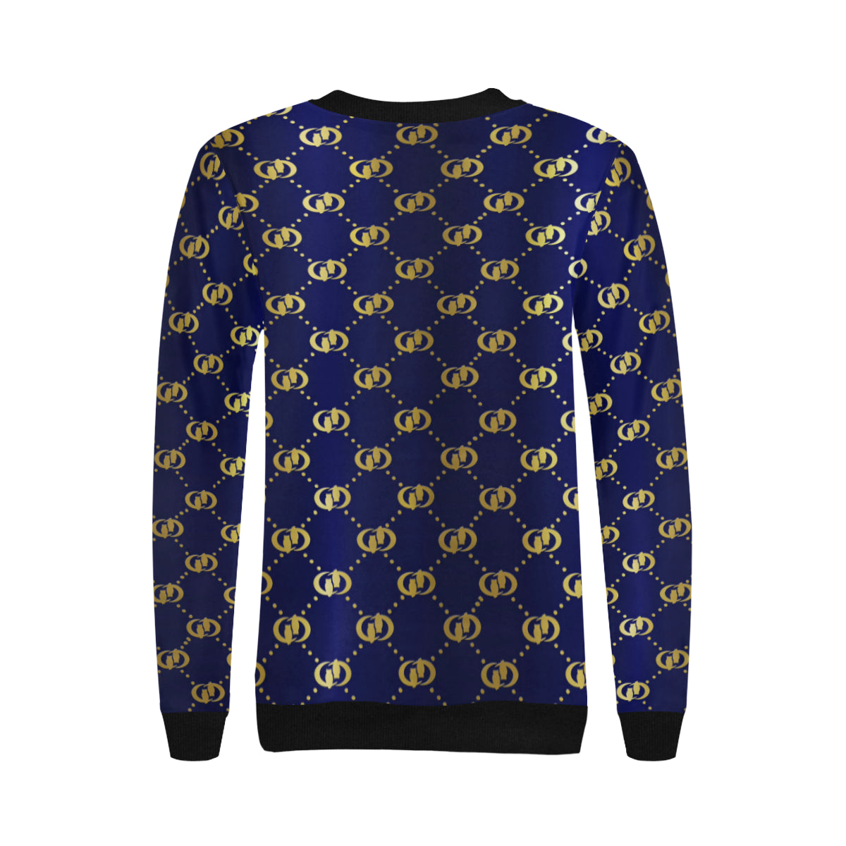 EXCELLENCE BLGLD Women's Rib Cuff Crew Neck Sweatshirt