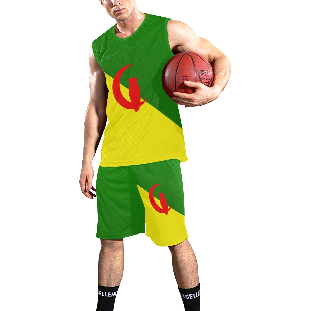 YANAZER All Over Print Basketball Uniform