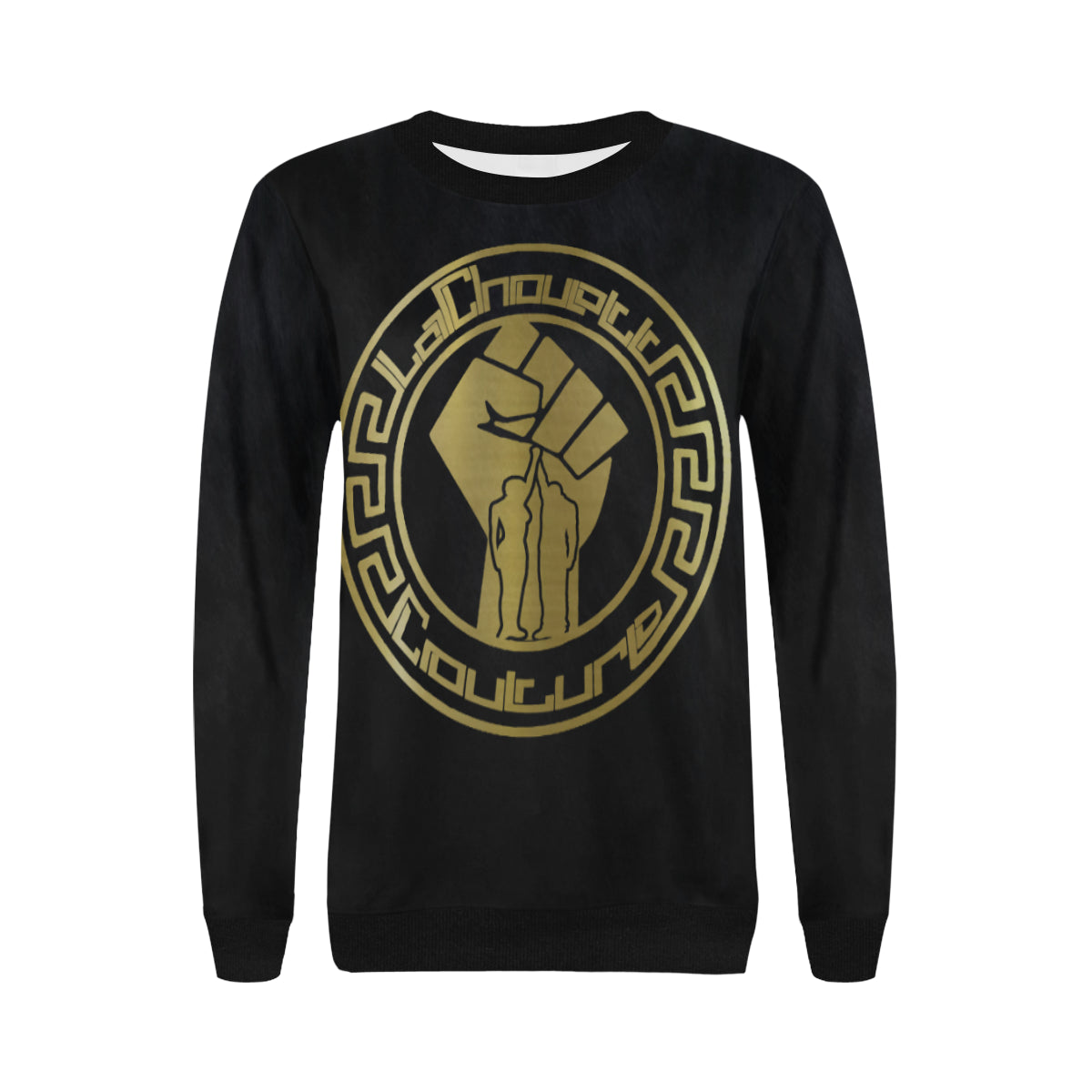 FIST UP RVLTN Women's Rib Cuff Crew Neck Sweatshirt