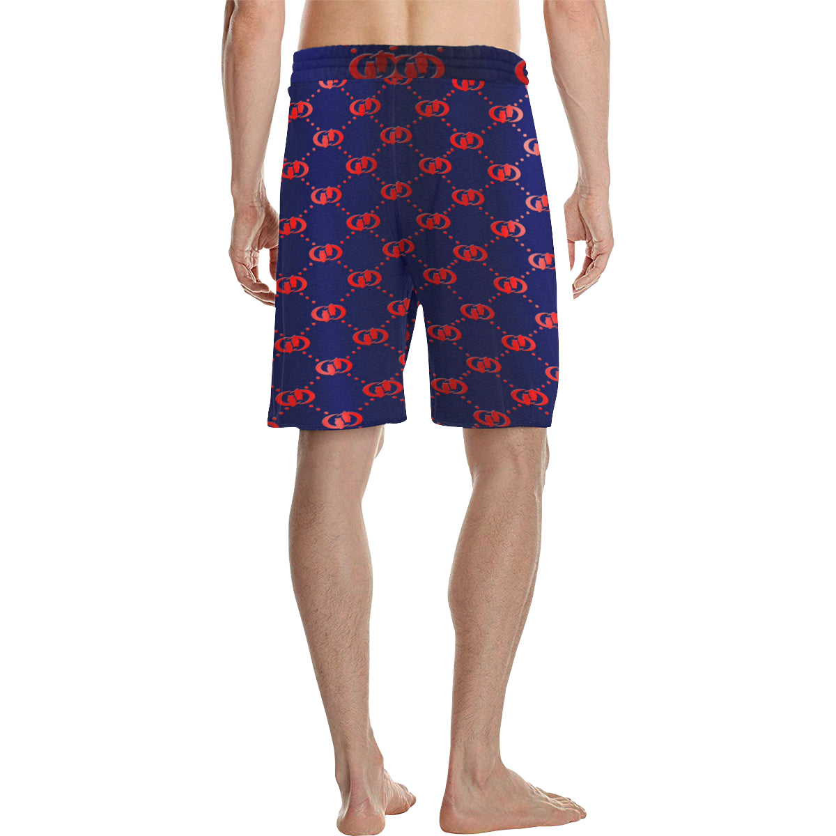 EXCELLENCE BLURED Men's All Over Print Casual Shorts