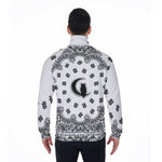 BANDANA WHT Stand Collar Jacket