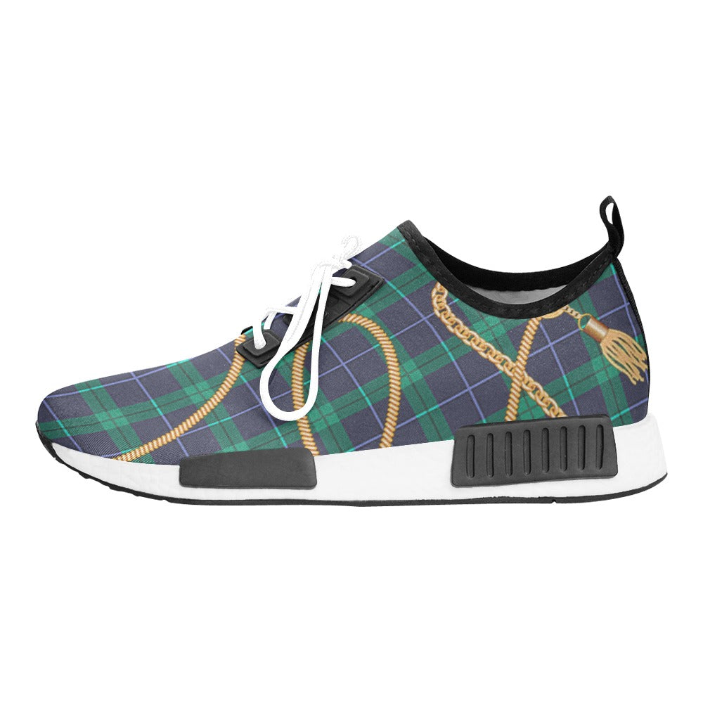 PLAID IN GOLD Women’s Draco Running Shoes (Model 025)