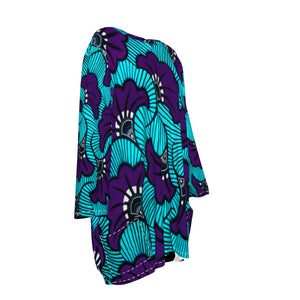 AFRIKA FLOWER  Women's Loose Crew Neck shirt