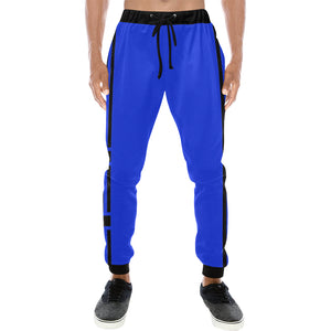 BLACC BORDER BLUE Men's All Over Print Sweatpants