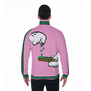 BURN THE OPPS PINK Stand Collar Jacket