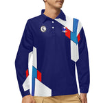FRANCE Men's Long Sleeve Polo Shirt