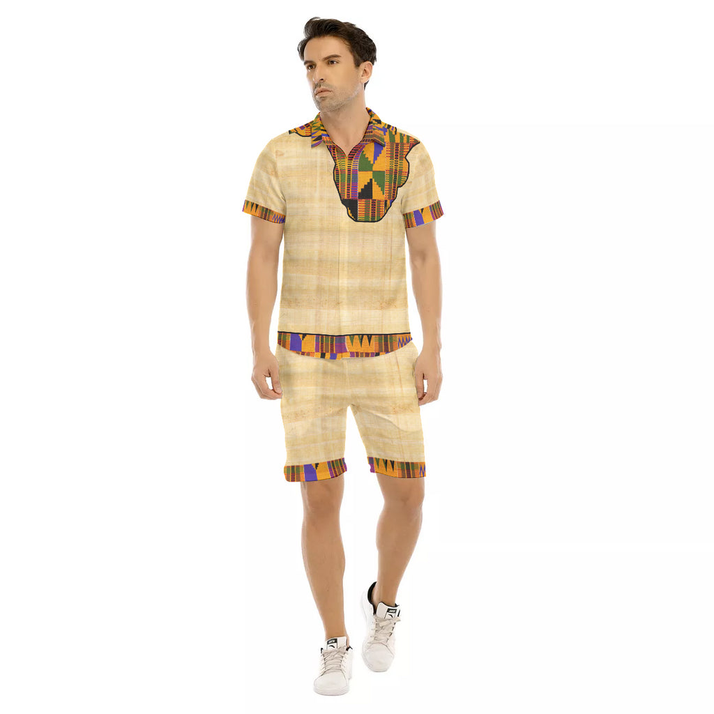KENTE OF NILE Men's Short Sleeve Shirt Sets