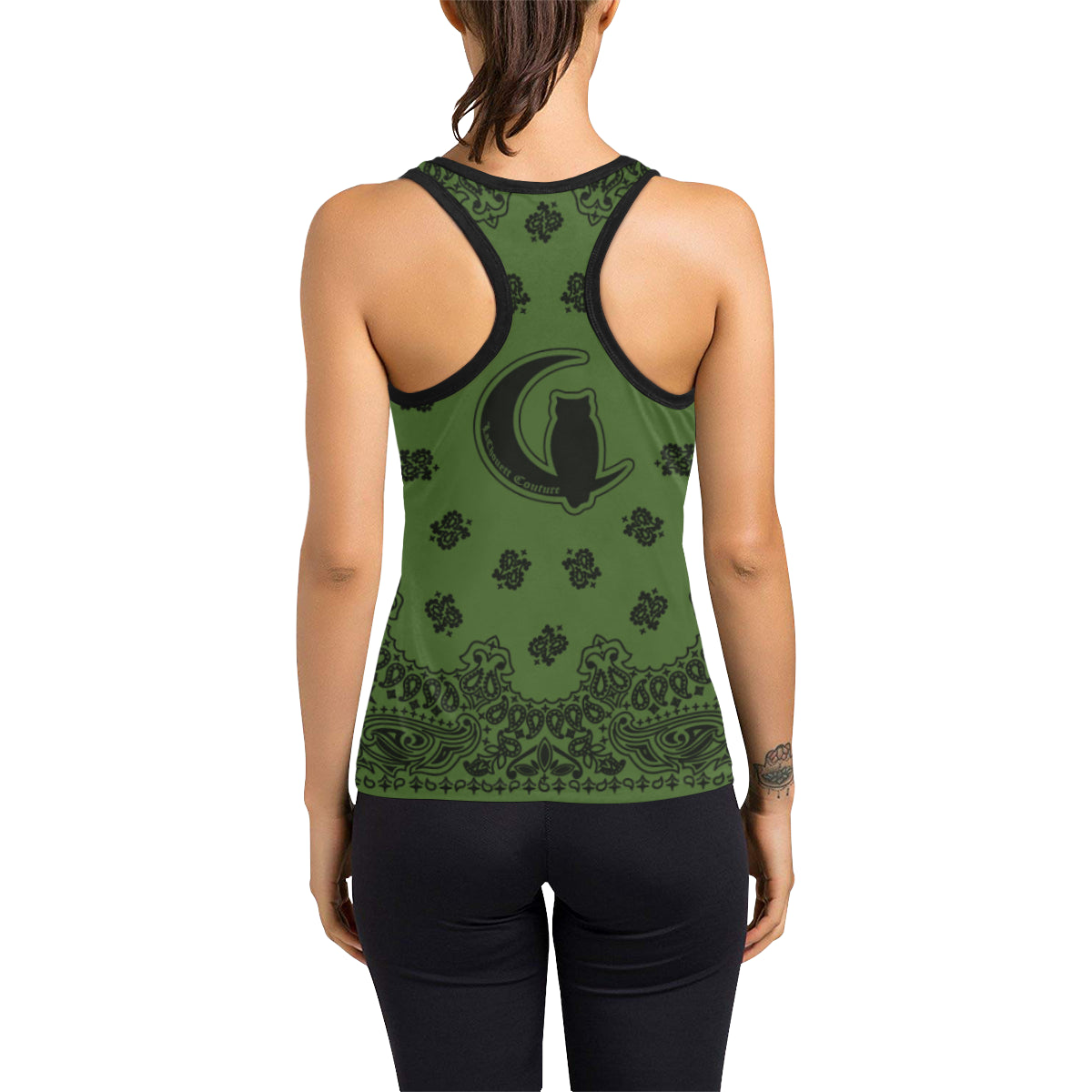 BANDANA KAKI Women's Racerback Tank Top