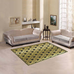 ADRINKRA GOLD BLACK Area Rug 5'3''x4'