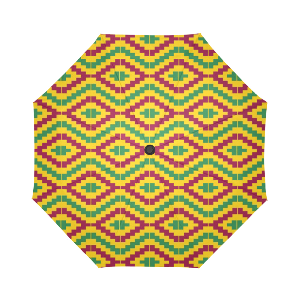 KENTE FRACTAL Auto-Foldable Umbrella