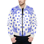 BANDANA Cs'UPWHT All Over Print Quilted Bomber Jacket for Men
