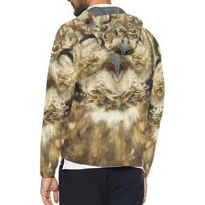 FUNNY OWL All Over Print Windbreaker for Unisex