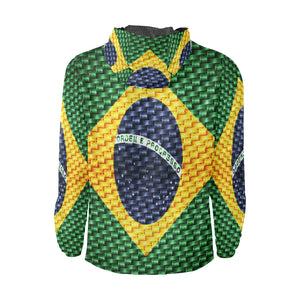 BRASIL FLAG All Over Print Windbreaker for Unisex