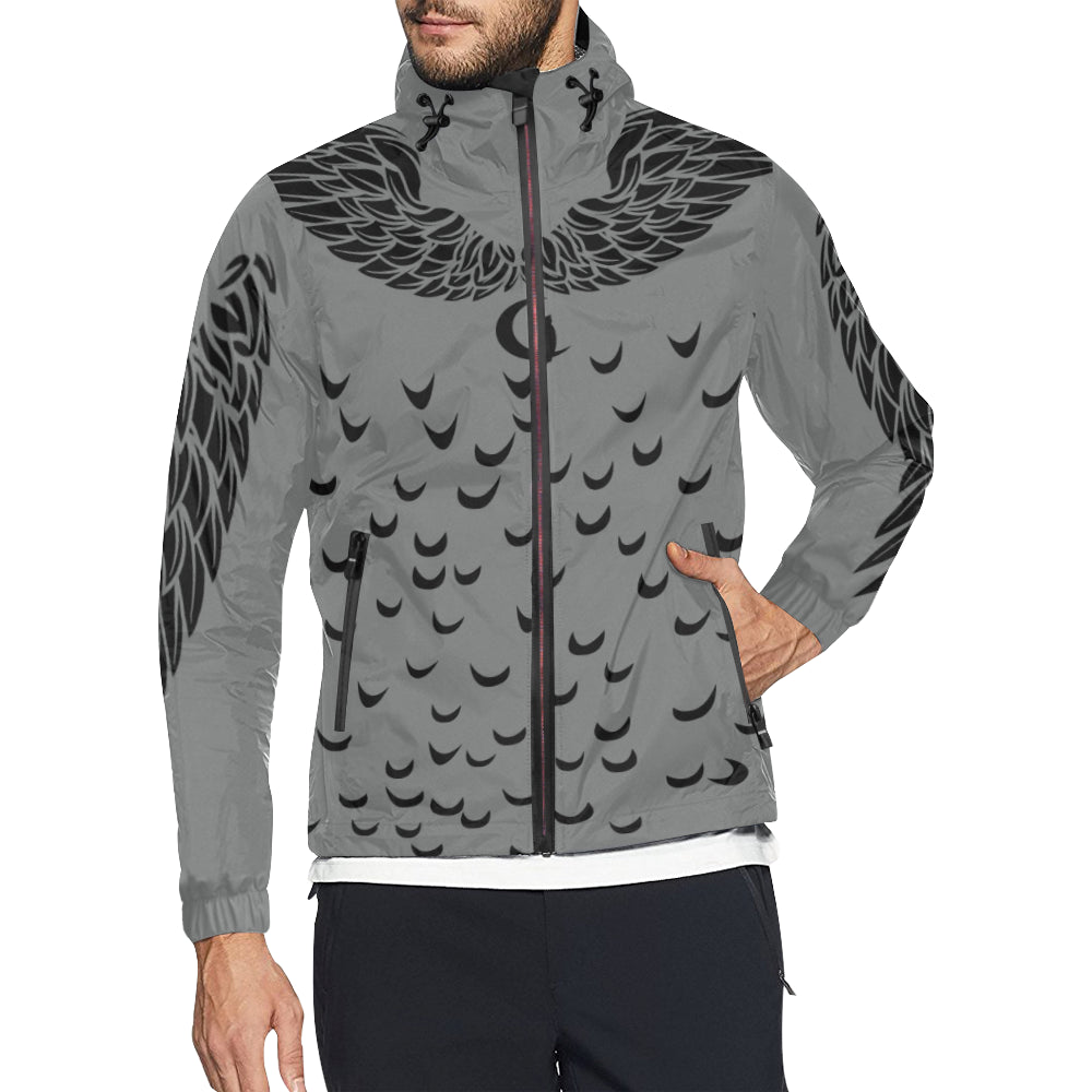 LCC WINGZ GRIS All Over Print Windbreaker for Unisex