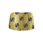 GOLDIE BLUE ROYAL TRIANGLE Women's All Over Print Boyshort Panties (Model L31)