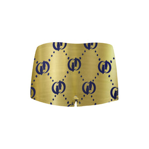 GOLDIE BLUE ROYAL TRIANGLE Women's All Over Print Boyshort Panties (Model L31)
