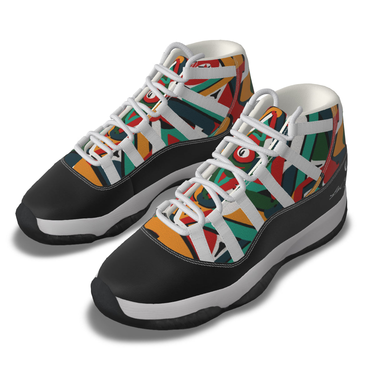 TEMBE ART Men's High Top Basketball Shoes