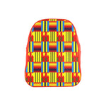 KENTE BLUE School Backpack (Medium)