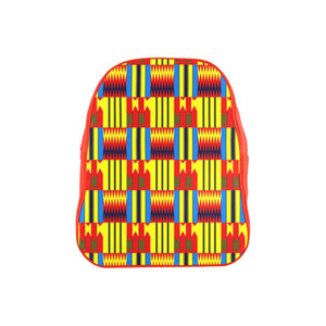 KENTE BLUE School Backpack (Medium)