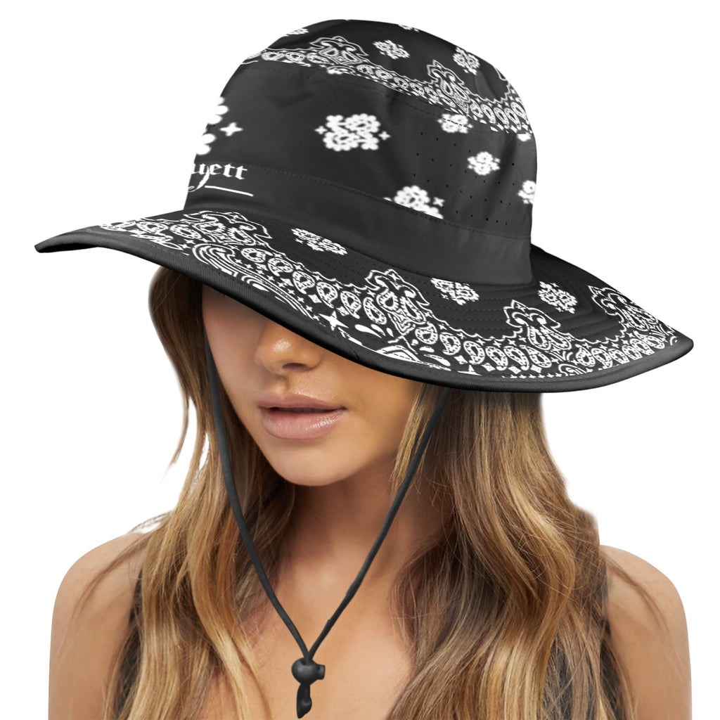 BANDANA Wide Brim Bucket Hat