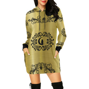 V.I.P LCC All Over Print Hoodie Mini Dress