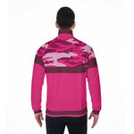 CAMOUFLAGE PINKISH Stand Collar Jacket