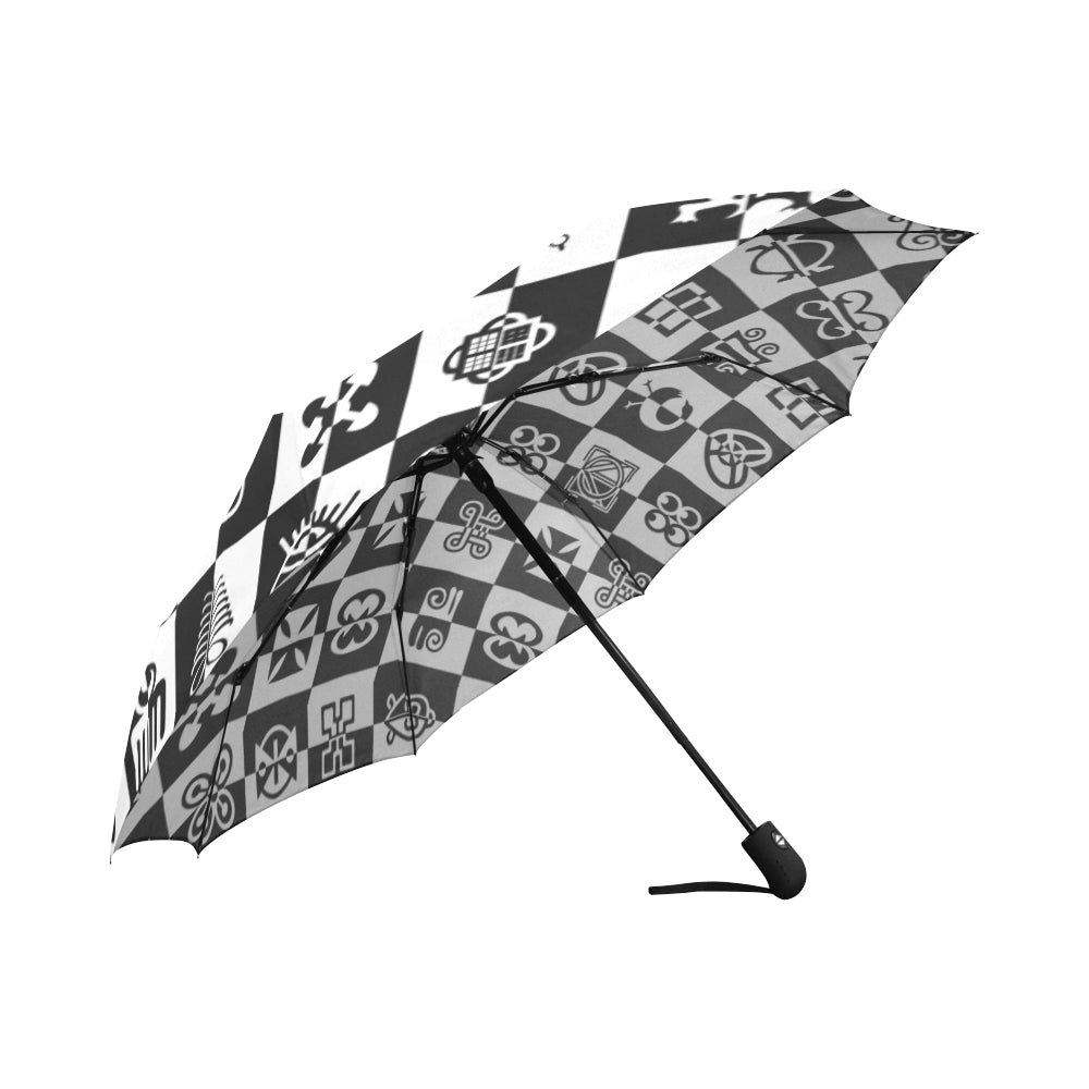 ADINKRA PUZZLE Auto-Foldable Umbrella