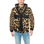 CHEETAH ANKH PADDED HOODIE JACKET