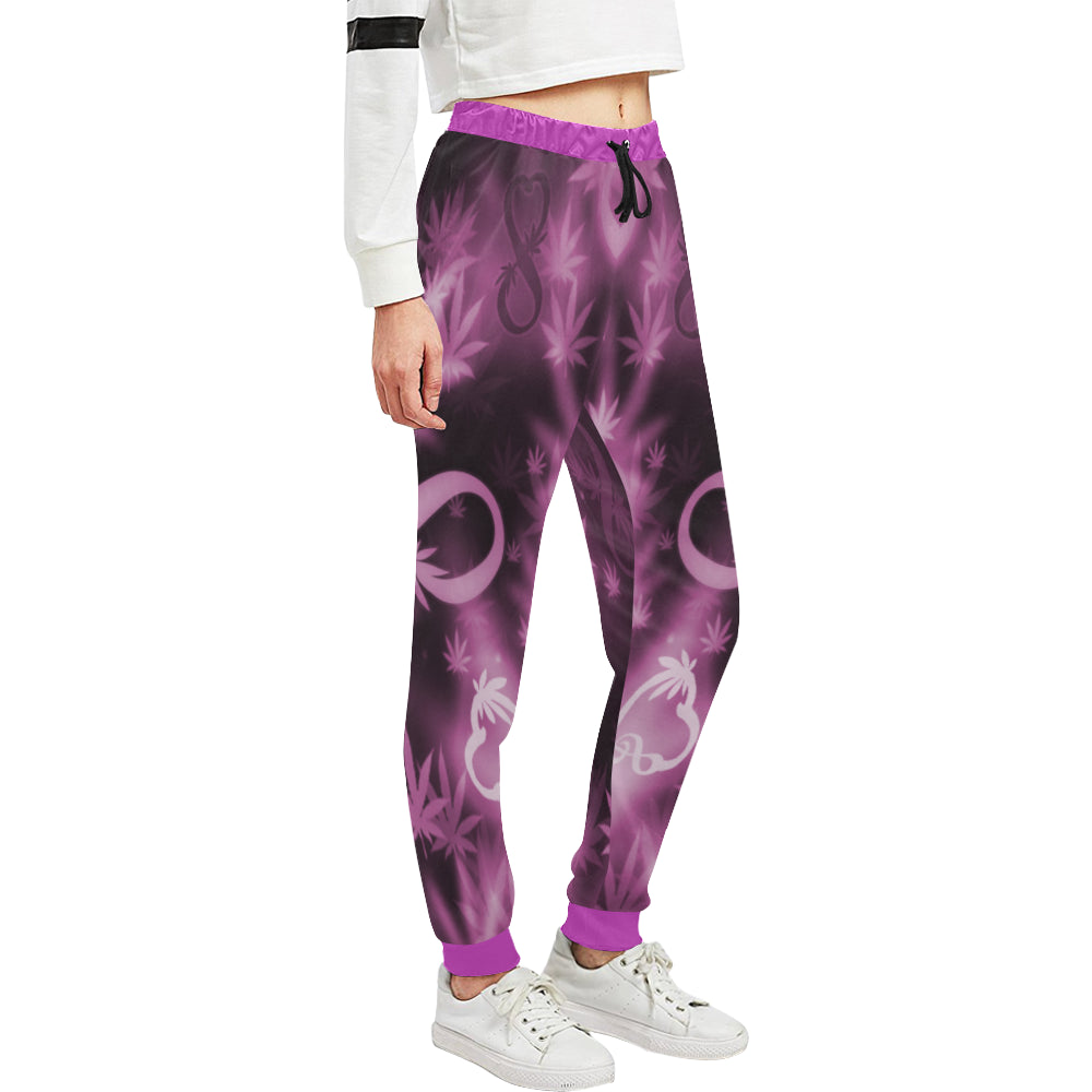 INFINITY PURPLE COSMOS Women's All Over Print Sweatpants (Model L11)