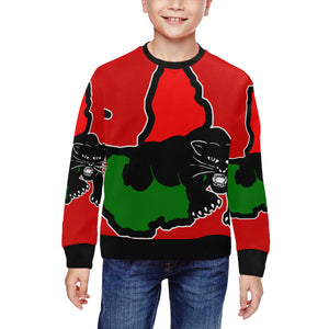 BLACK PANTHER RBGR All Over Print Crewneck Sweatshirt for Kids