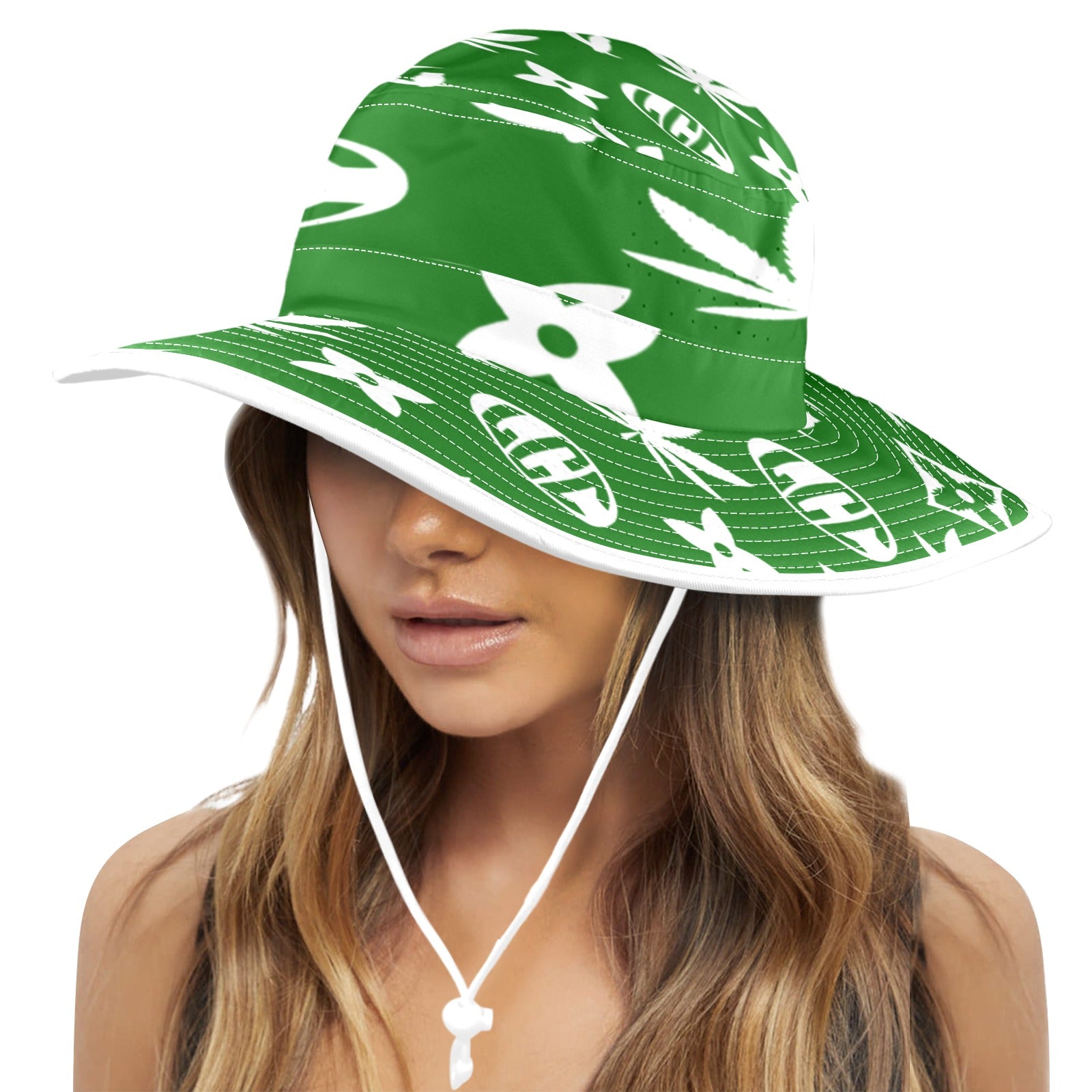 GET HIGHER Wide Brim Bucket Hat