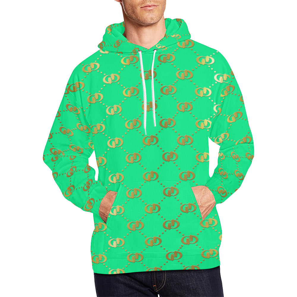 EXCELLENCE TRQGLD All Over Print Hoodie for Men