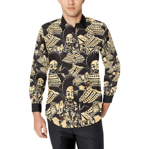 SATTA MASSAGANA Men's All Over Print Casual Dress Shirt