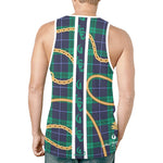 PLAID IN GOLD New All Over Print Tank Top for Men