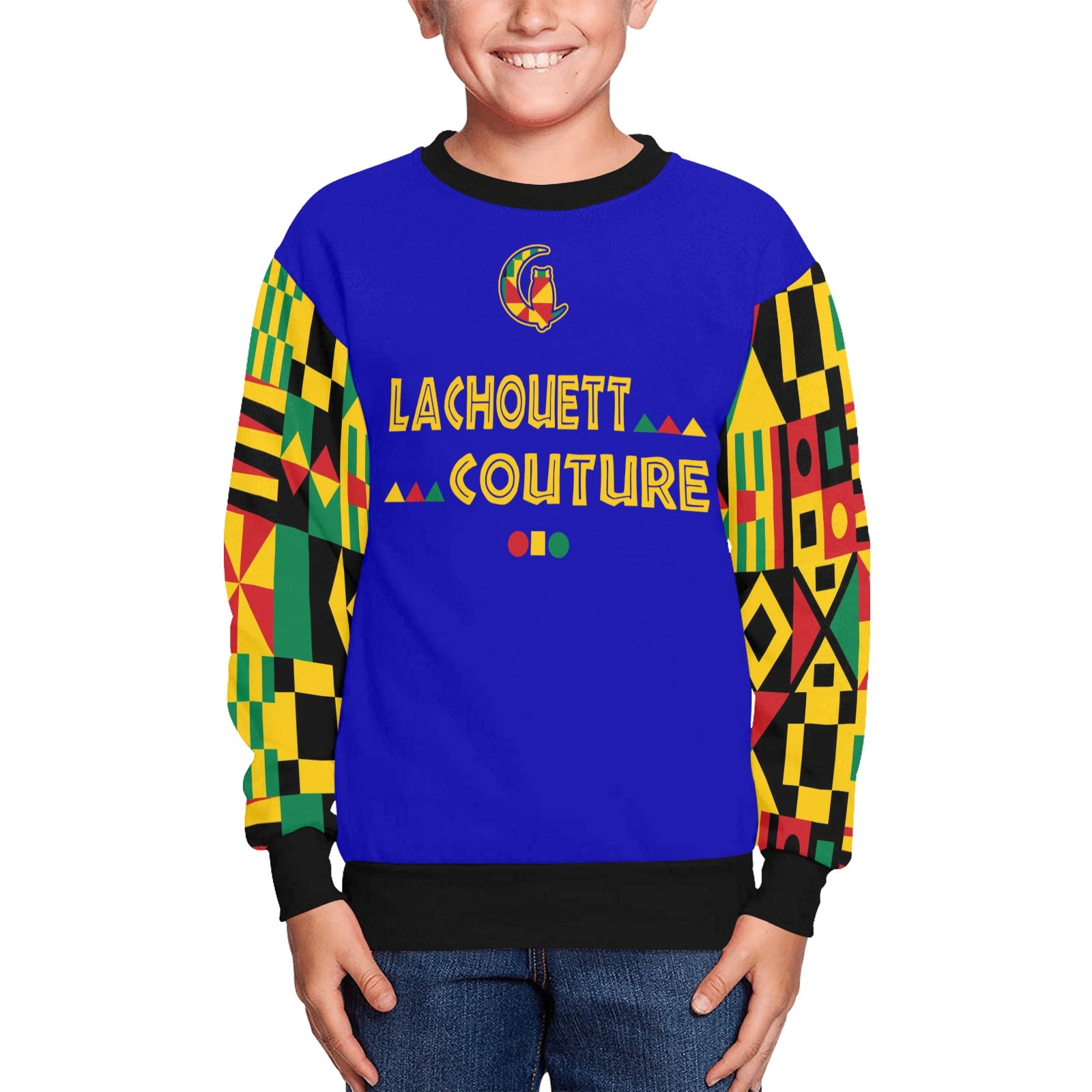 KENTE BUTAN Kids' All Over Print Sweatshirt