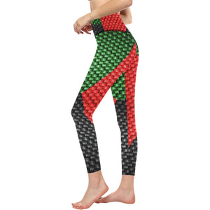 MADA FLAG All Over Print High-Waisted Leggings (Model L36)