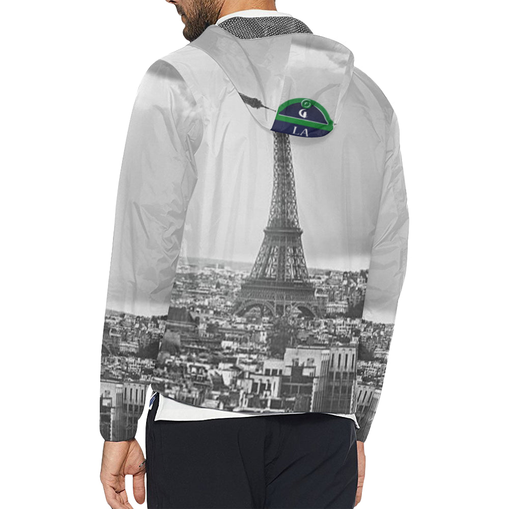 RUE DE PARIS All Over Print Windbreaker for Unisex