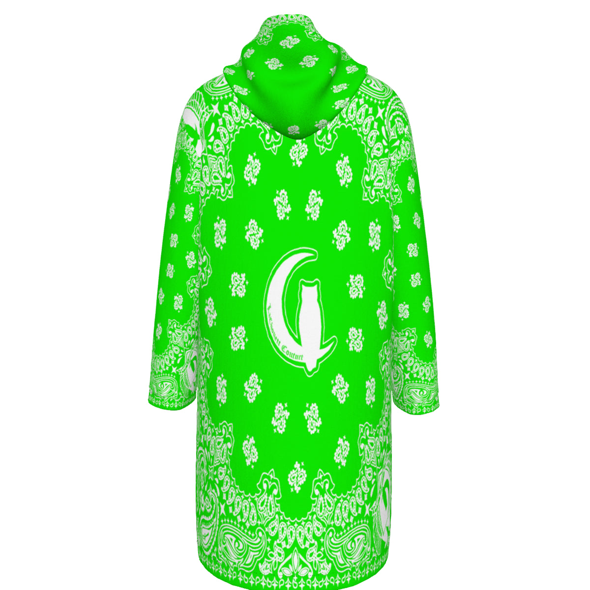 BANDANA GREEN Long Fleece Windbreaker