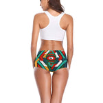 TEMBE ART MAROON Women's All Over Print Boyshort Panties