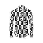 ADINKRA PUZZLE Men's All Over Print Casual Dress Shirt