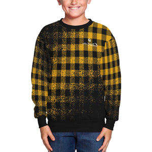 DUSTY PLAID Kids' All Over Print Sweatshirt