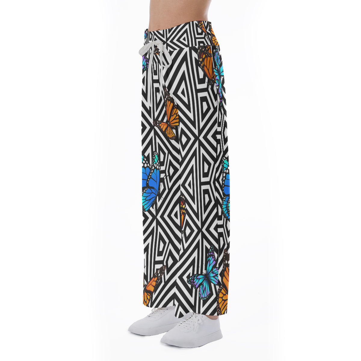 BUTTERFLY Women's High-waisted Trousers
