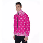 BANDANA FULLY PINKISH Stand Collar Jacket