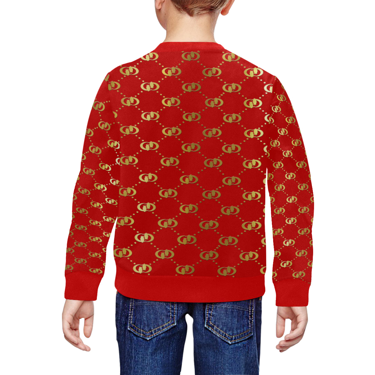 EXCELLENCE RD All Over Print Crewneck Sweatshirt for Kids (Model H29)