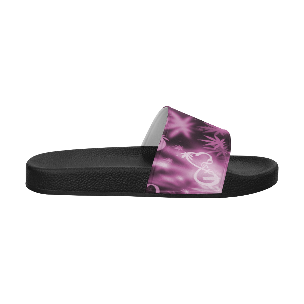 INFINITY PURPLE COSMOS Men's Slide Sandals (Model 057)