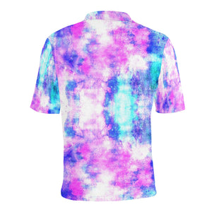 COLORFULL Men's All Over Print Polo Shirt