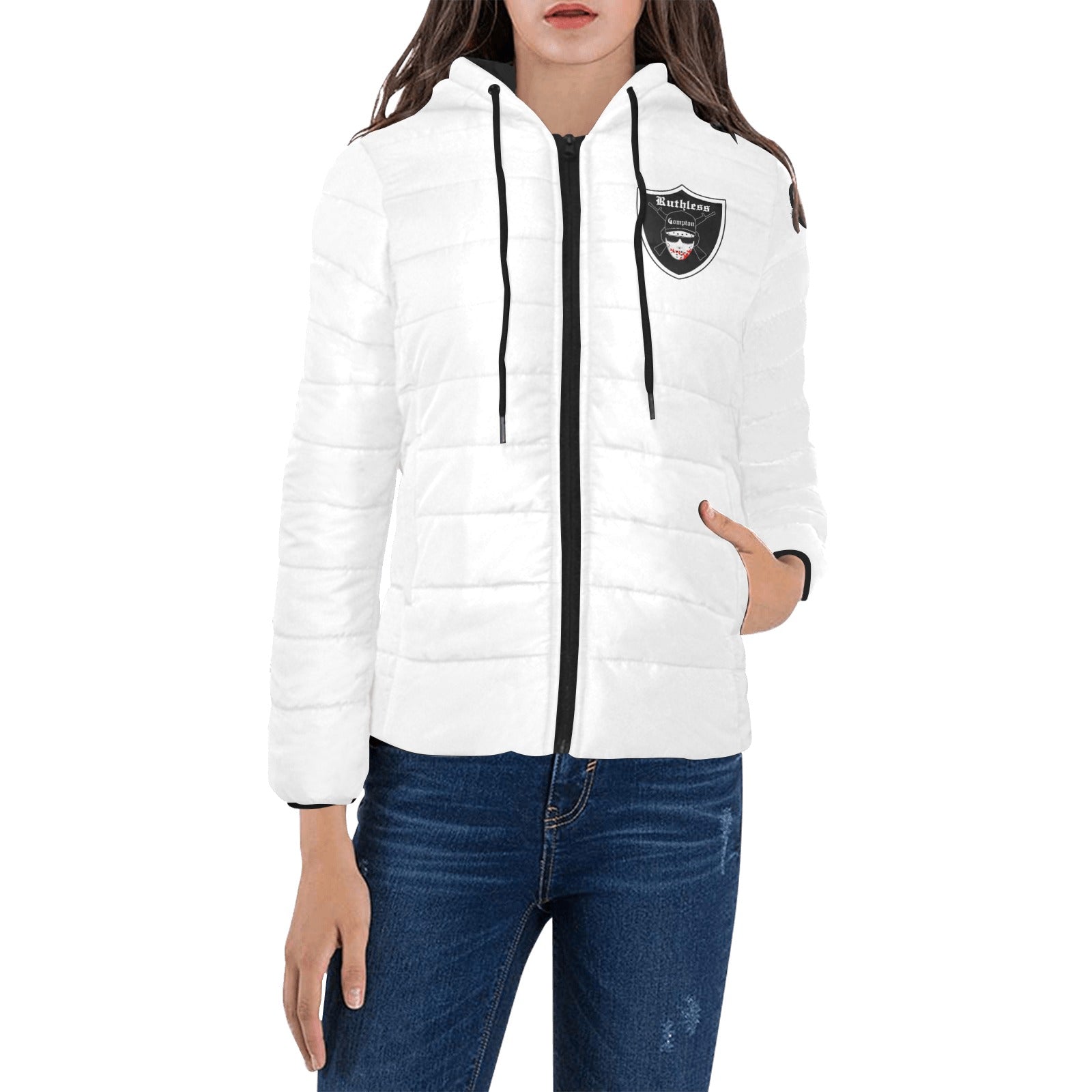 EAZY-E RUTHLESS Women's Padded Hooded Jacket