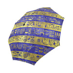 HIEROGLYPH GOLDEN BLUE Auto-Foldable Umbrella