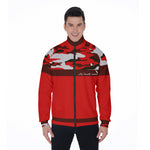 CAMOUFLAGE RED Stand Collar Jacket