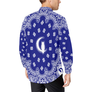 BANDANA Cs'UP Men's All Over Print Casual Dress Shirt